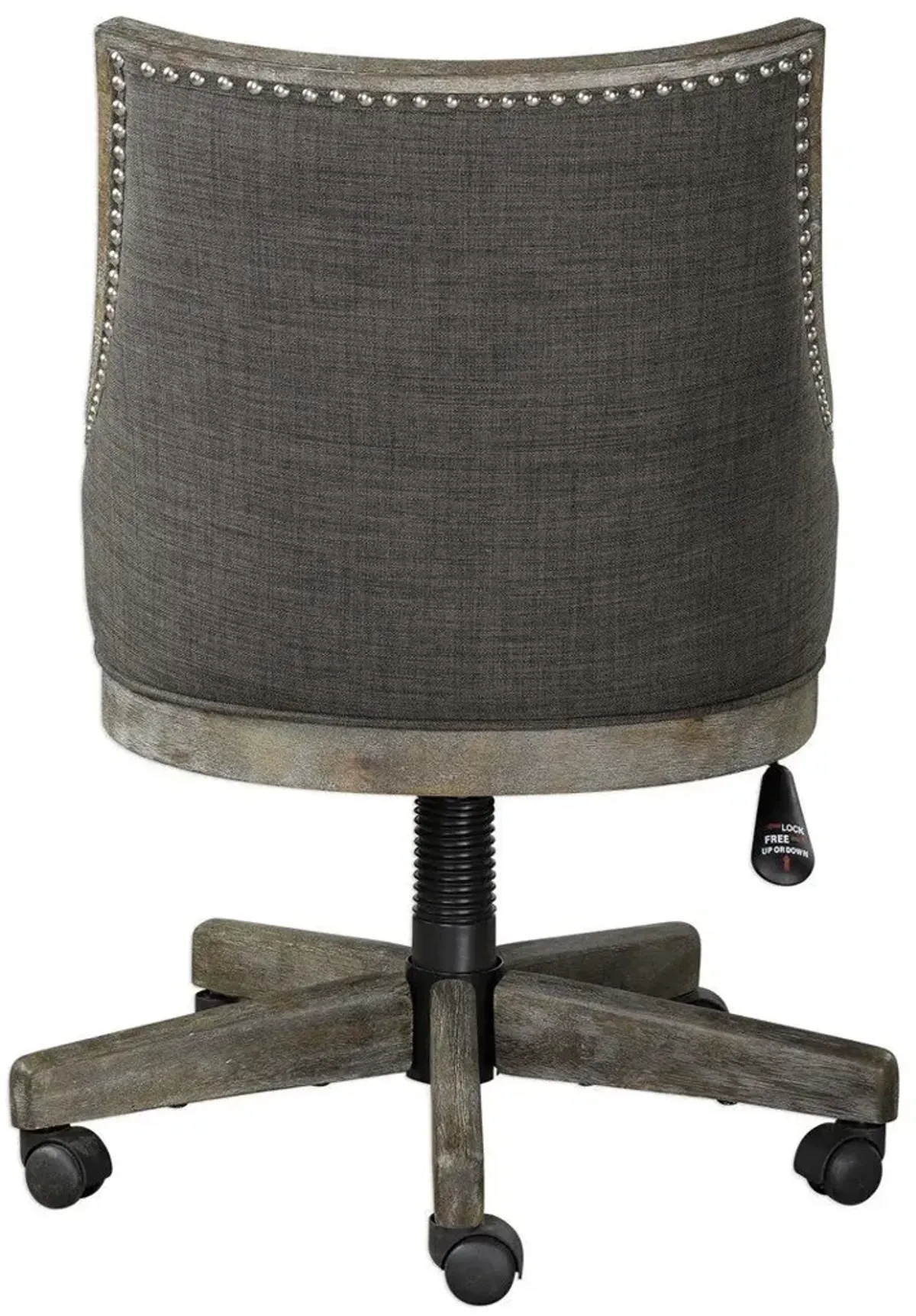 Uttermost Aidrian Heavy Gray Desk Chair