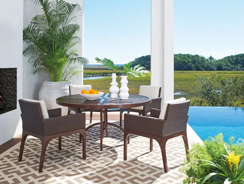 ABACO OUTDOOR ROUND DINING TABLE