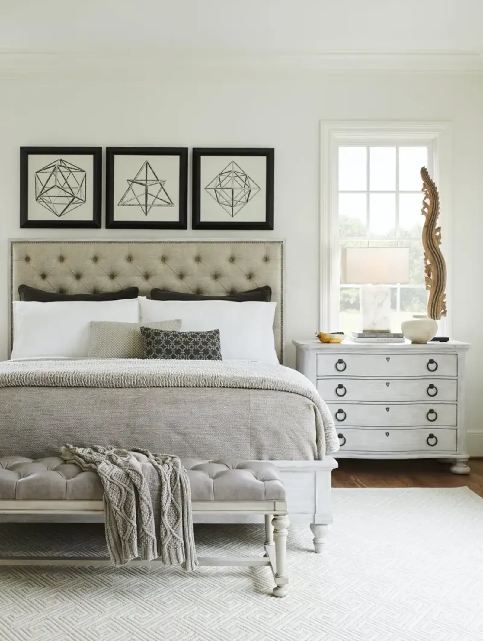 Oyster Bay by Lexington Sag Harbor Tufted Upholstered Bed Queen