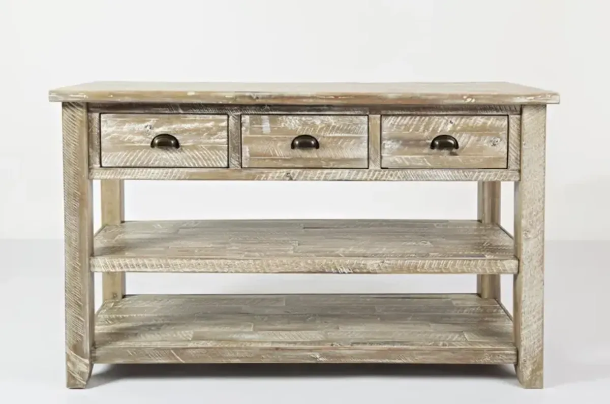 Jofran Artisan's Craft Sofa Table Washed Grey