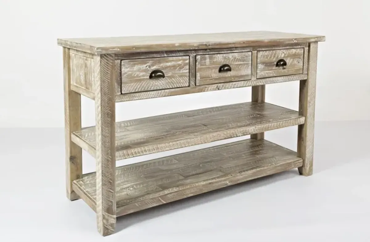 Jofran Artisan's Craft Sofa Table Washed Grey