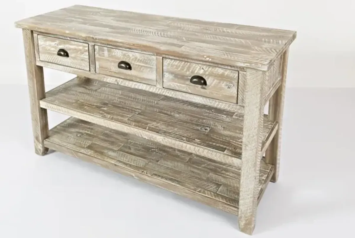 Jofran Artisan's Craft Sofa Table Washed Grey