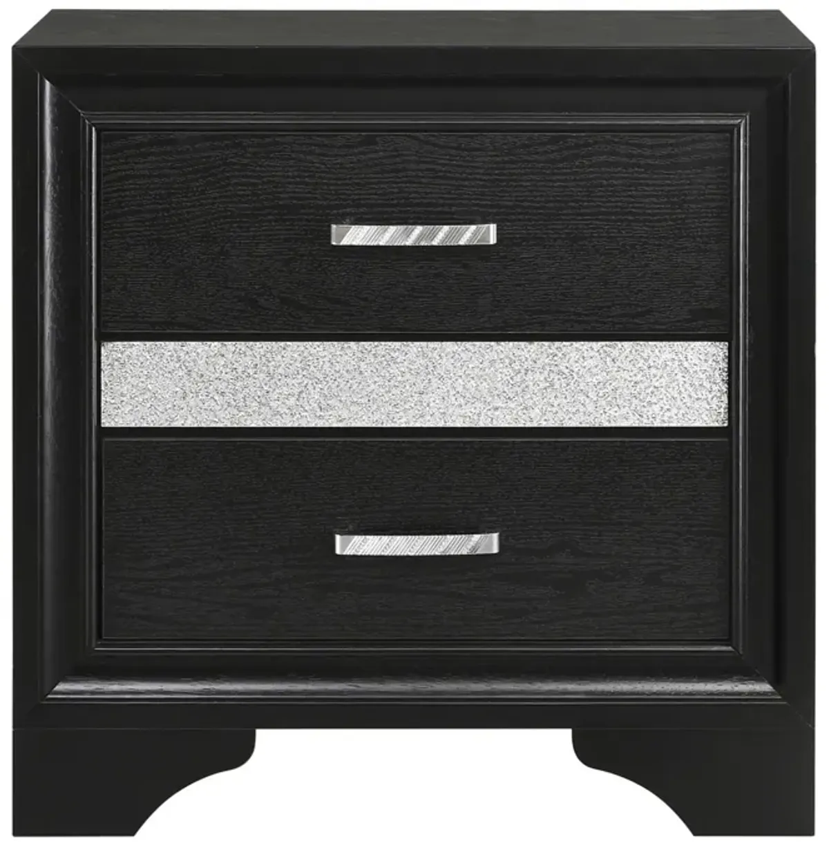 Coaster Miranda 2-Drawer Nightstand Black