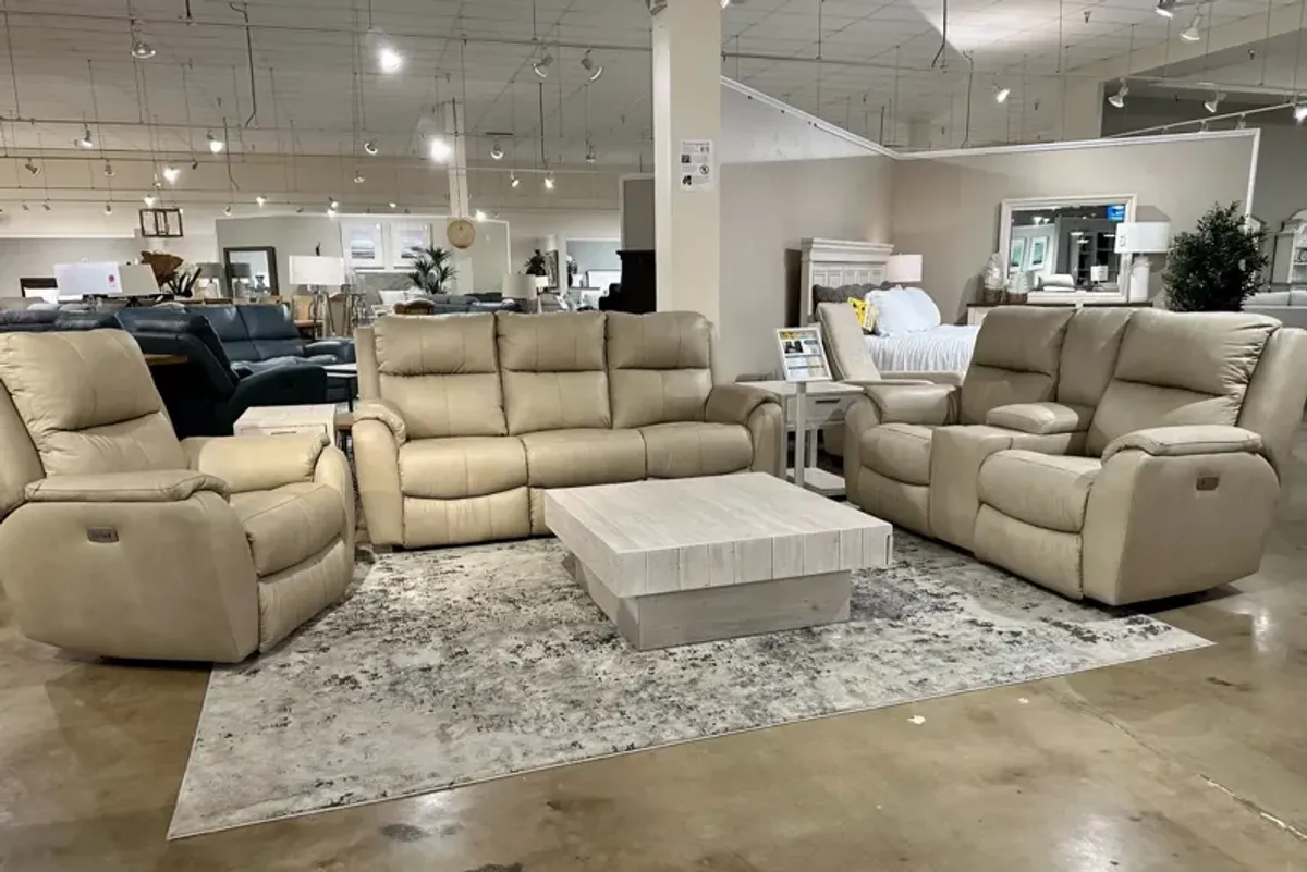 Souther Motion Marquis Power Double Reclining Next Level Sofa in Monaco Stonewash