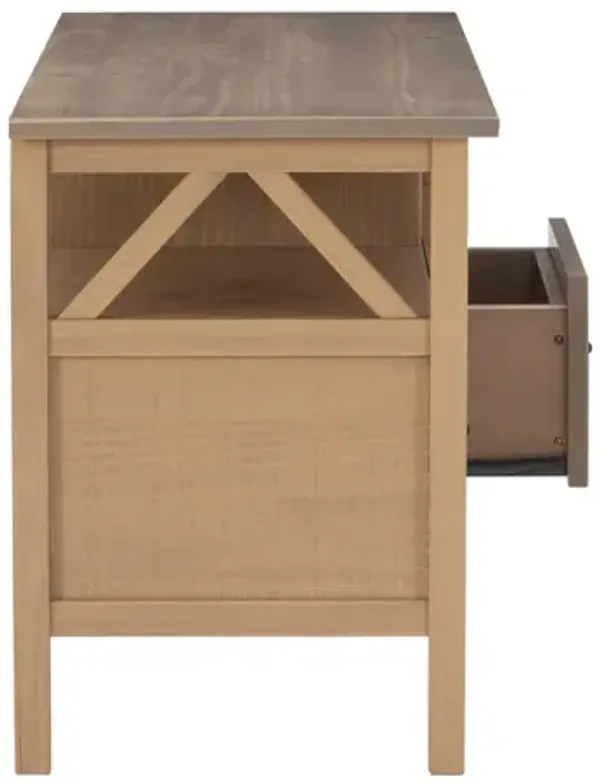 Linon Titian Driftwood TV Stand
