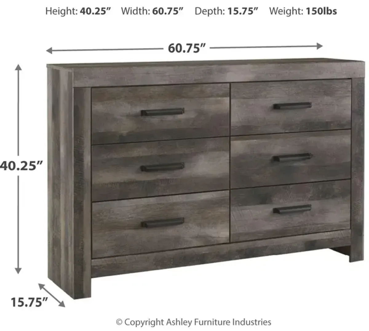 Ashley Wynnlow Gray Dresser