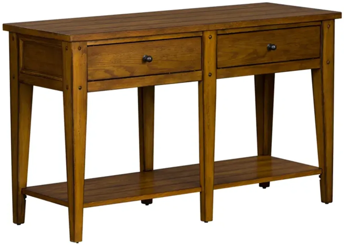 Liberty Furniture Occasional Oak Sofa Table Lake House