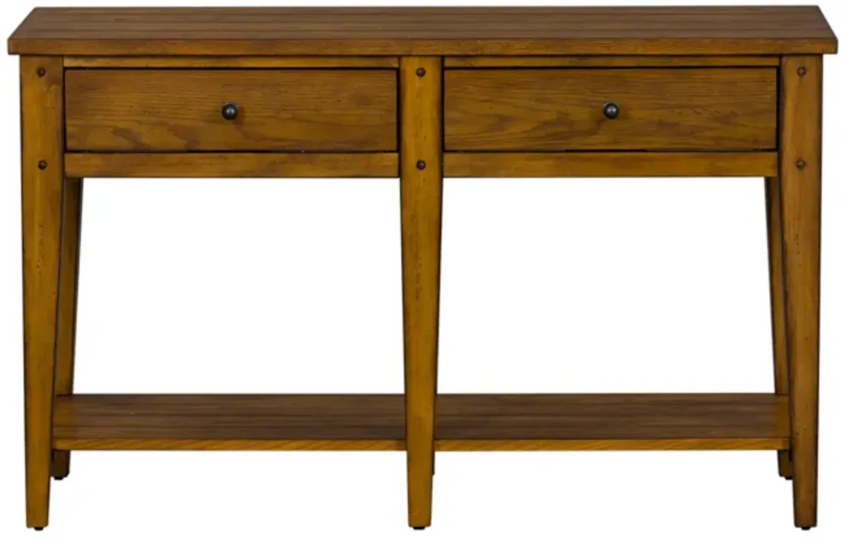 Liberty Furniture Occasional Oak Sofa Table Lake House