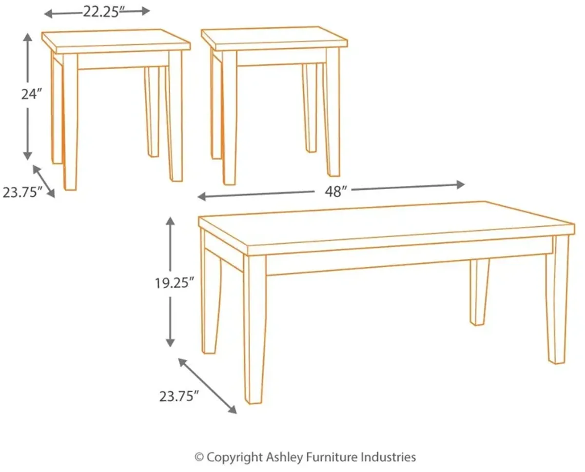 Ashley Maysville Table Set Black