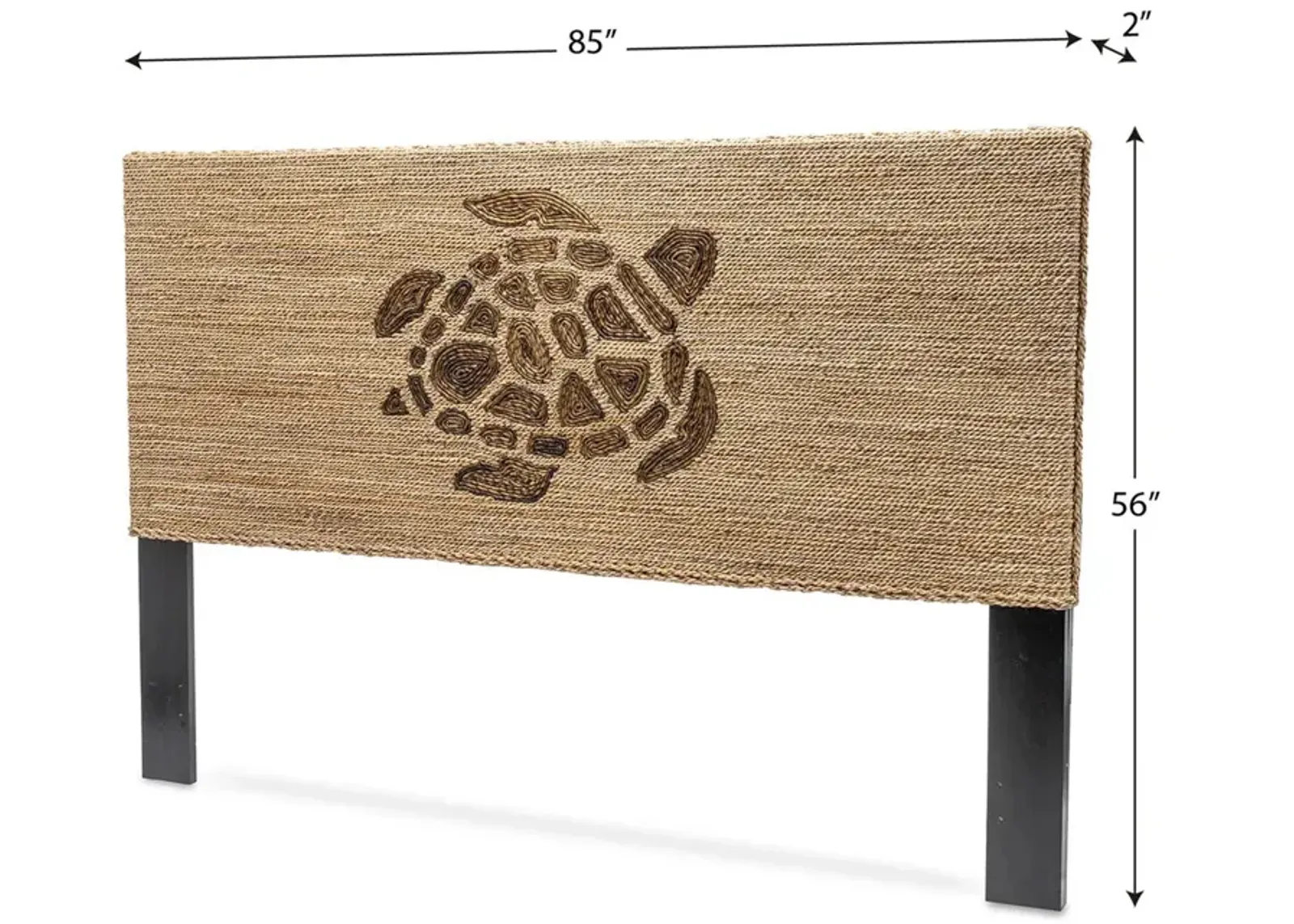 Seawinds Turtle Weave Natural Finish King Headboard