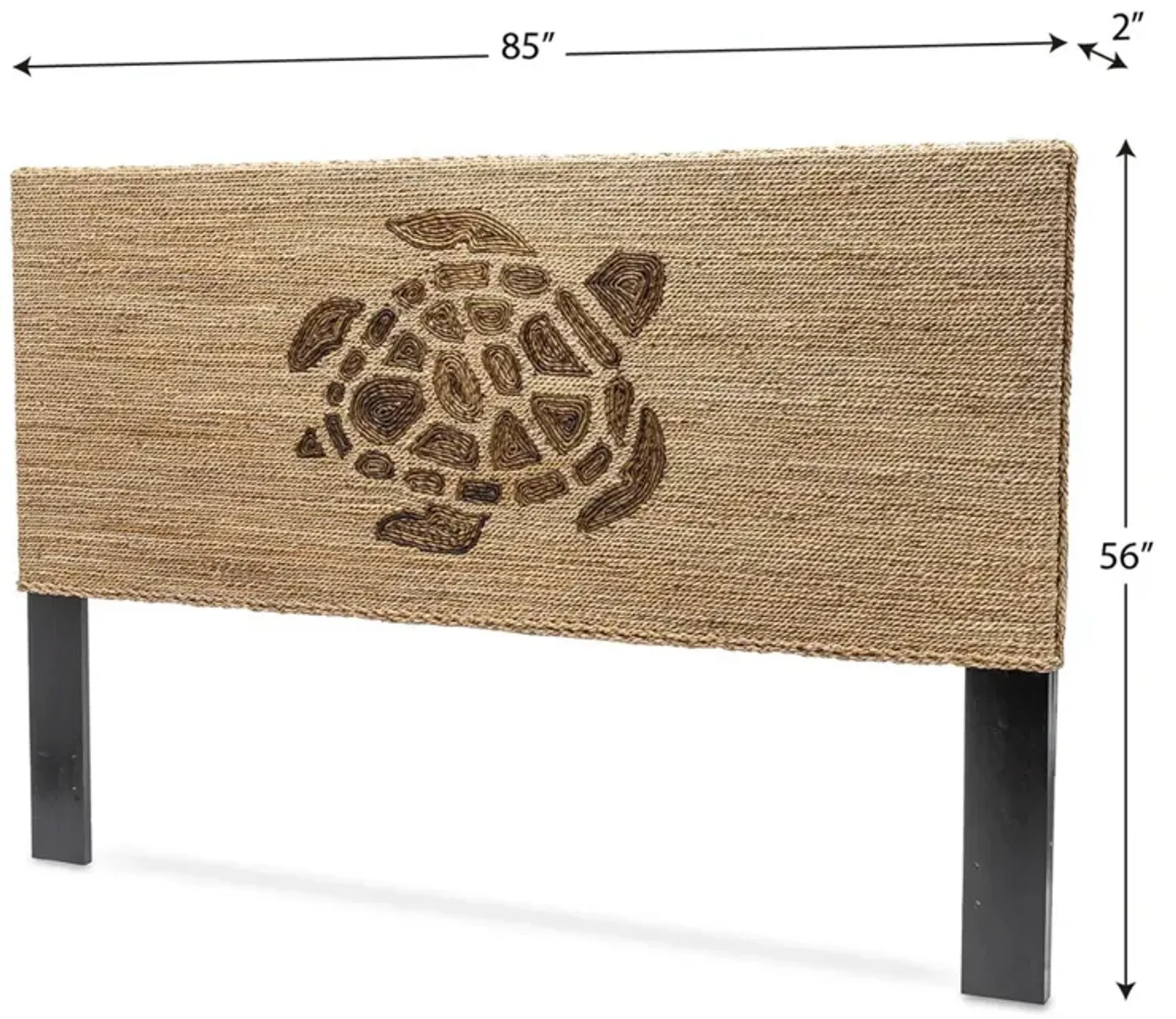 Seawinds Turtle Weave Natural Finish King Headboard