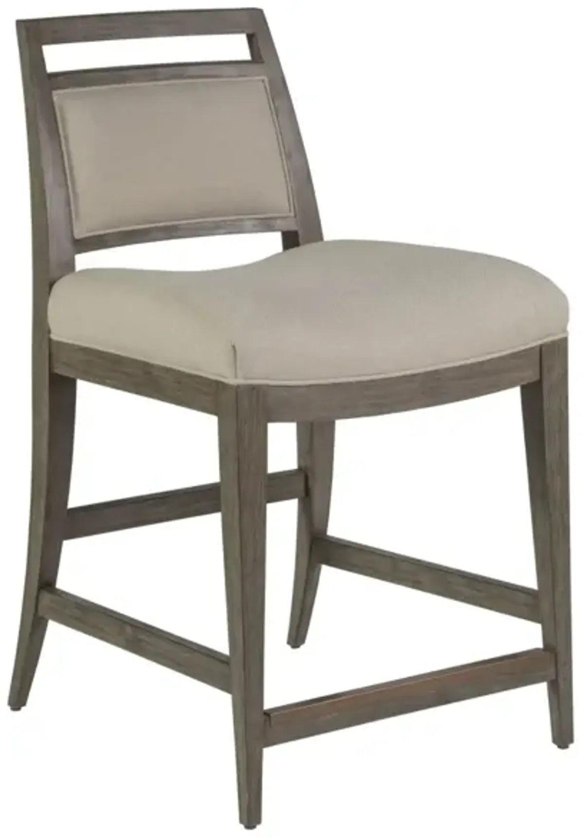 Artistica Home by Lexington Cohesion Program Nico 24.5 Inch Upholstered Wood Counter Stool Light Brown/Beige