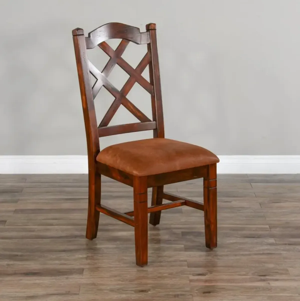 Sunny Designs Santa Fe Dark Chocolate Double Crossback Dining Chair