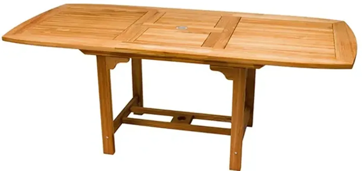 Royal Teak Outdoor Family Medium Rectangular Expansion Dining Table