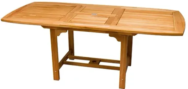 Royal Teak Outdoor Family Medium Rectangular Expansion Dining Table