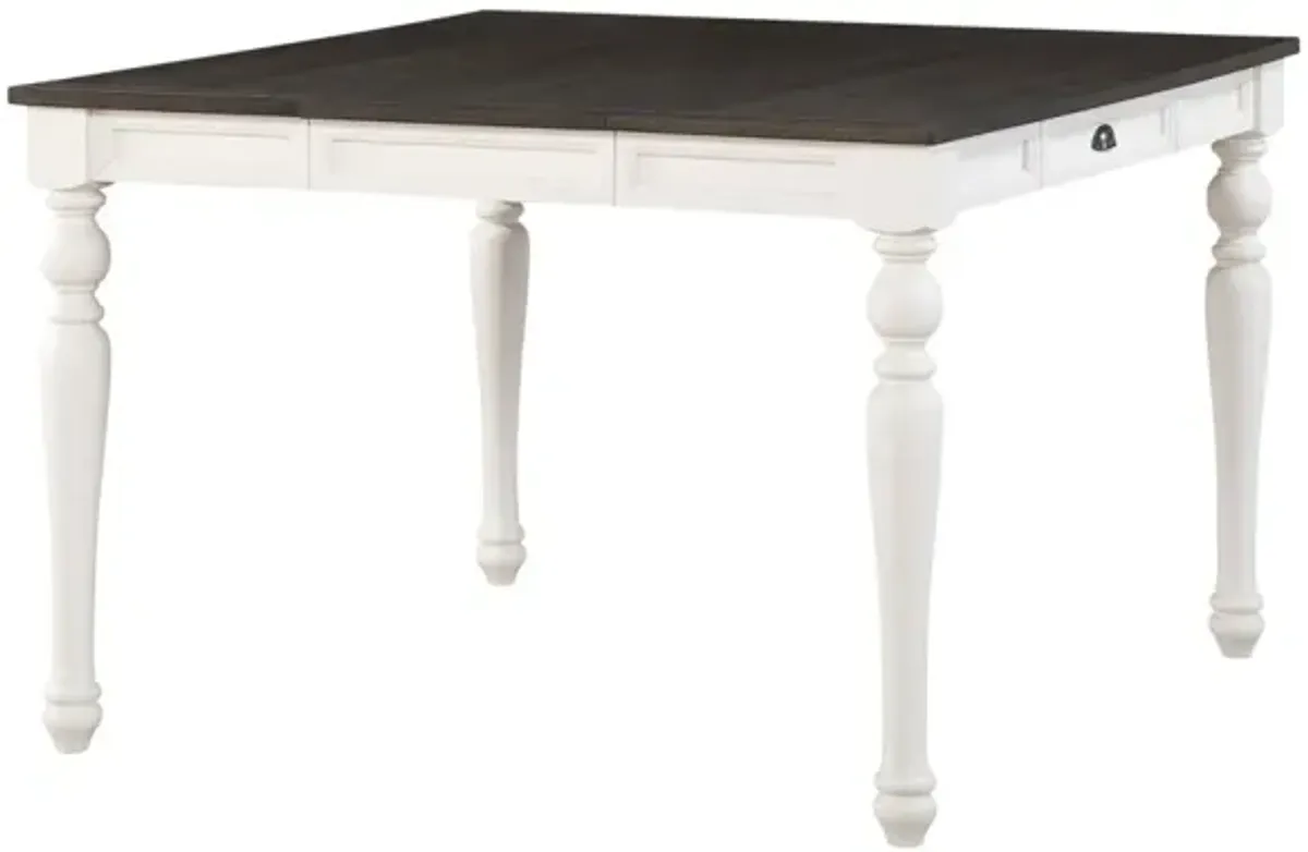 Steve Silver Joanna Two-Tone Counter-Height Table with 18 Inch Leaf