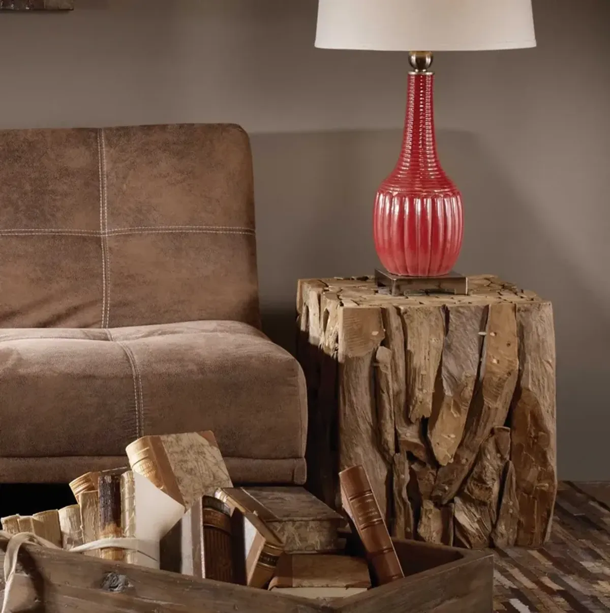 Uttermost Teak Root Bunching Cube Table