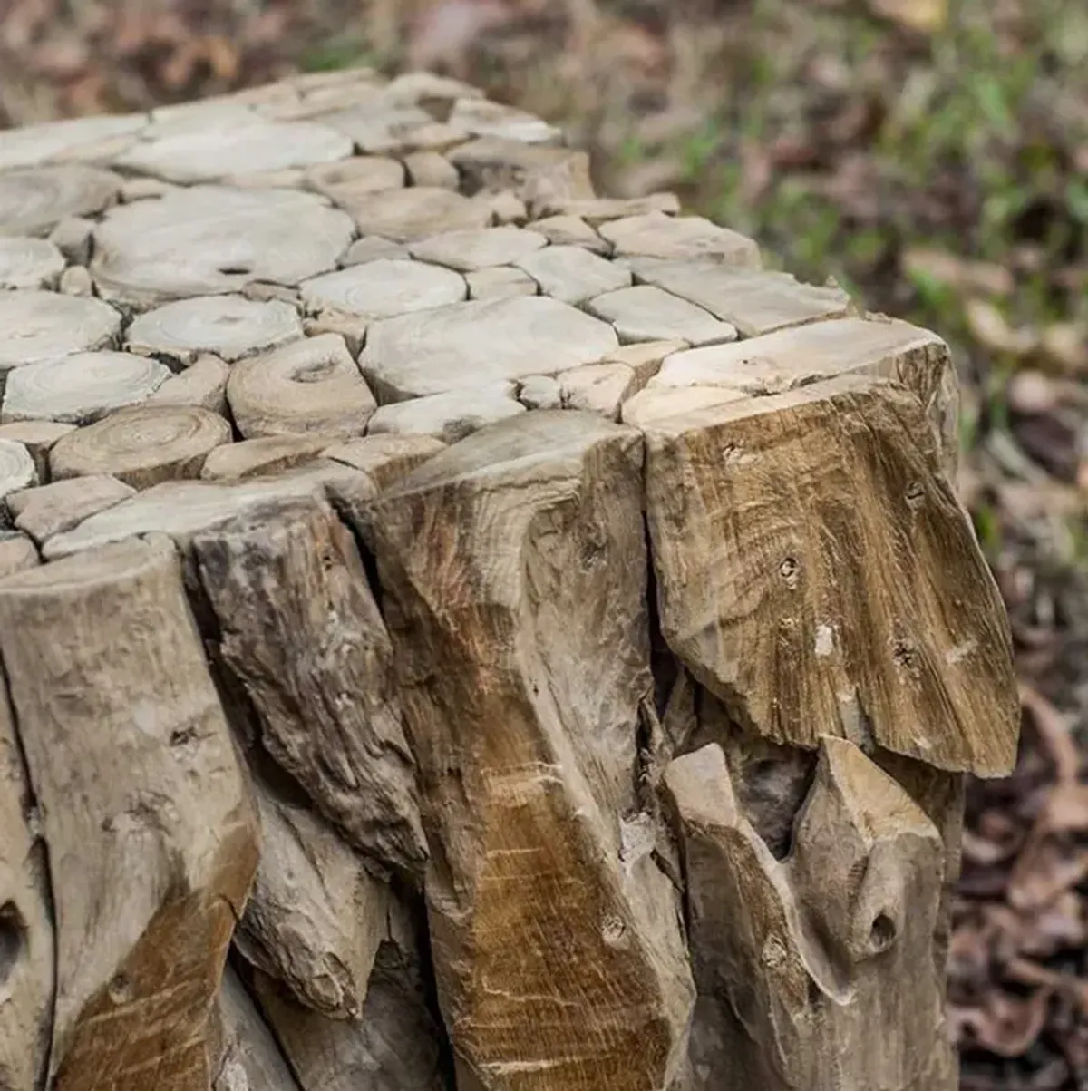 Uttermost Teak Root Bunching Cube Table