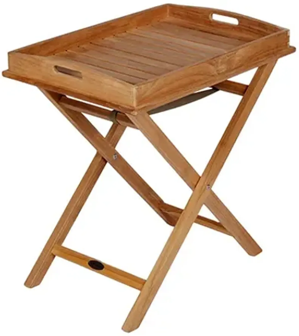 Royal Teak Teak Outdoor Tray On Stand