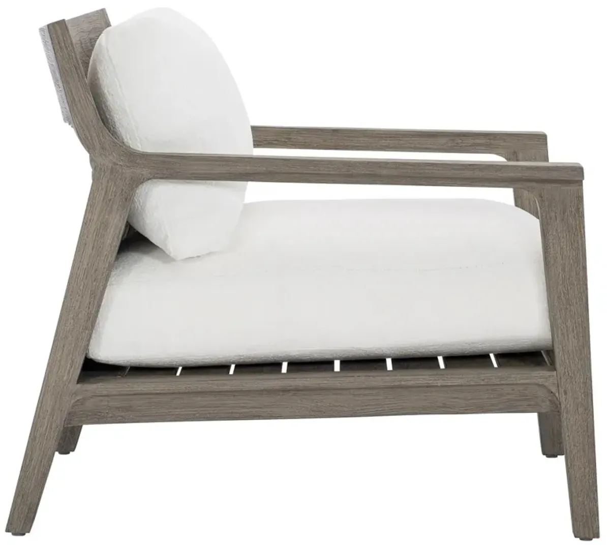 Bernhardt Ibiza Grey Outdoor Teak Lounge Chair