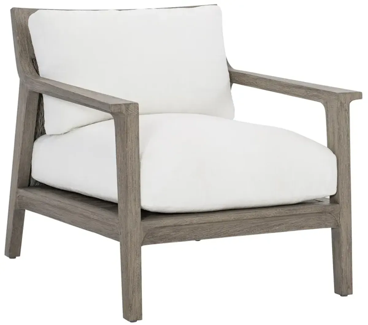 Bernhardt Ibiza Grey Outdoor Teak Lounge Chair