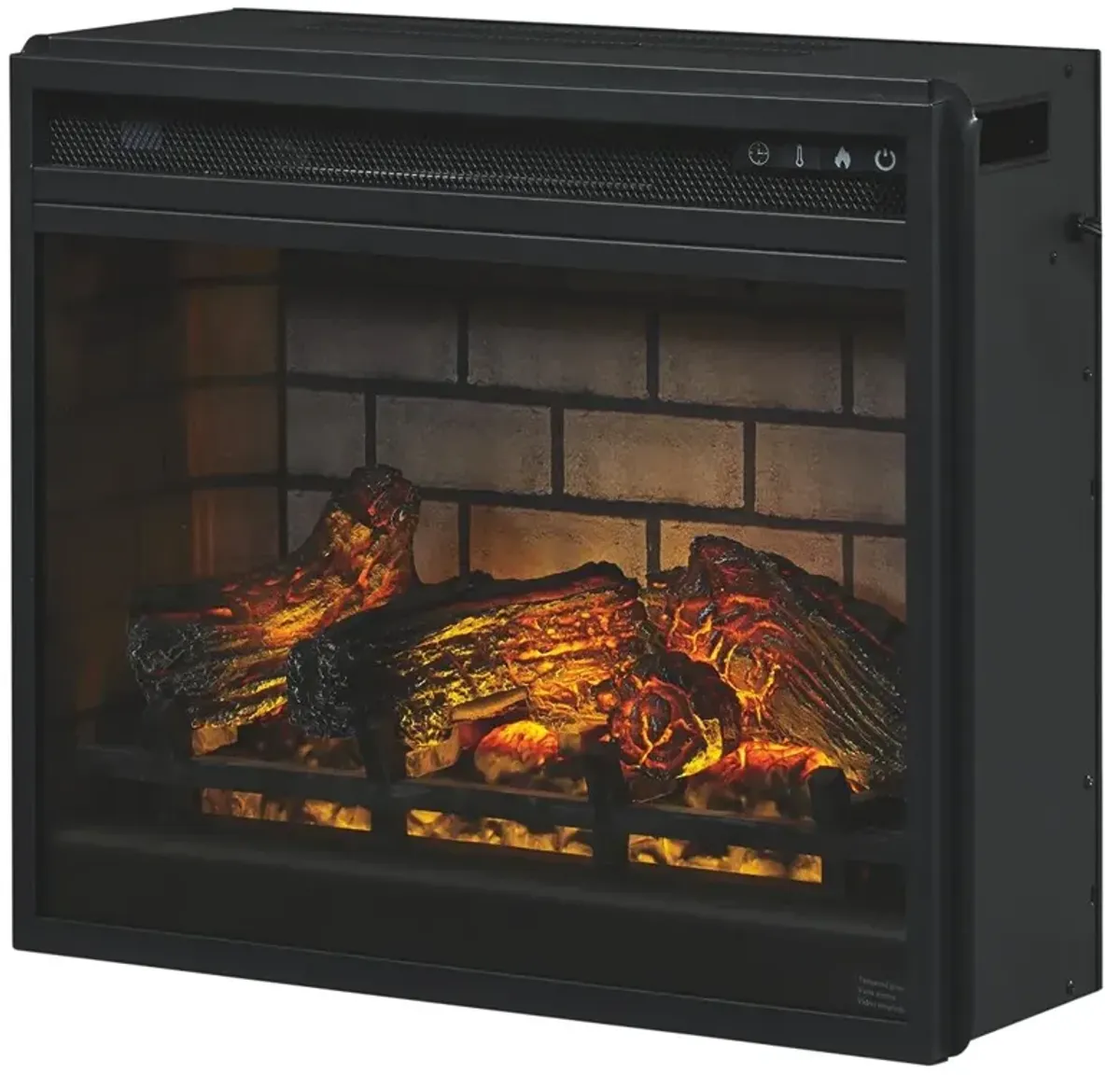 Ashley Entertainment Accessories Electric Infrared Fireplace Insert Black Signature Design