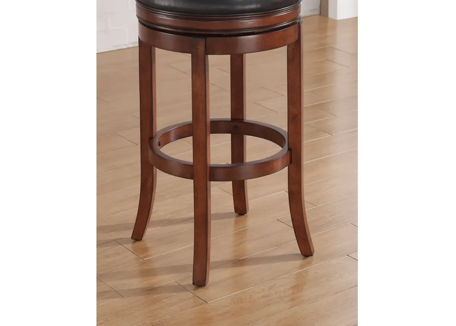 American Woodcrafters Wood Frame Barstool Medium Walnut Backless Stool