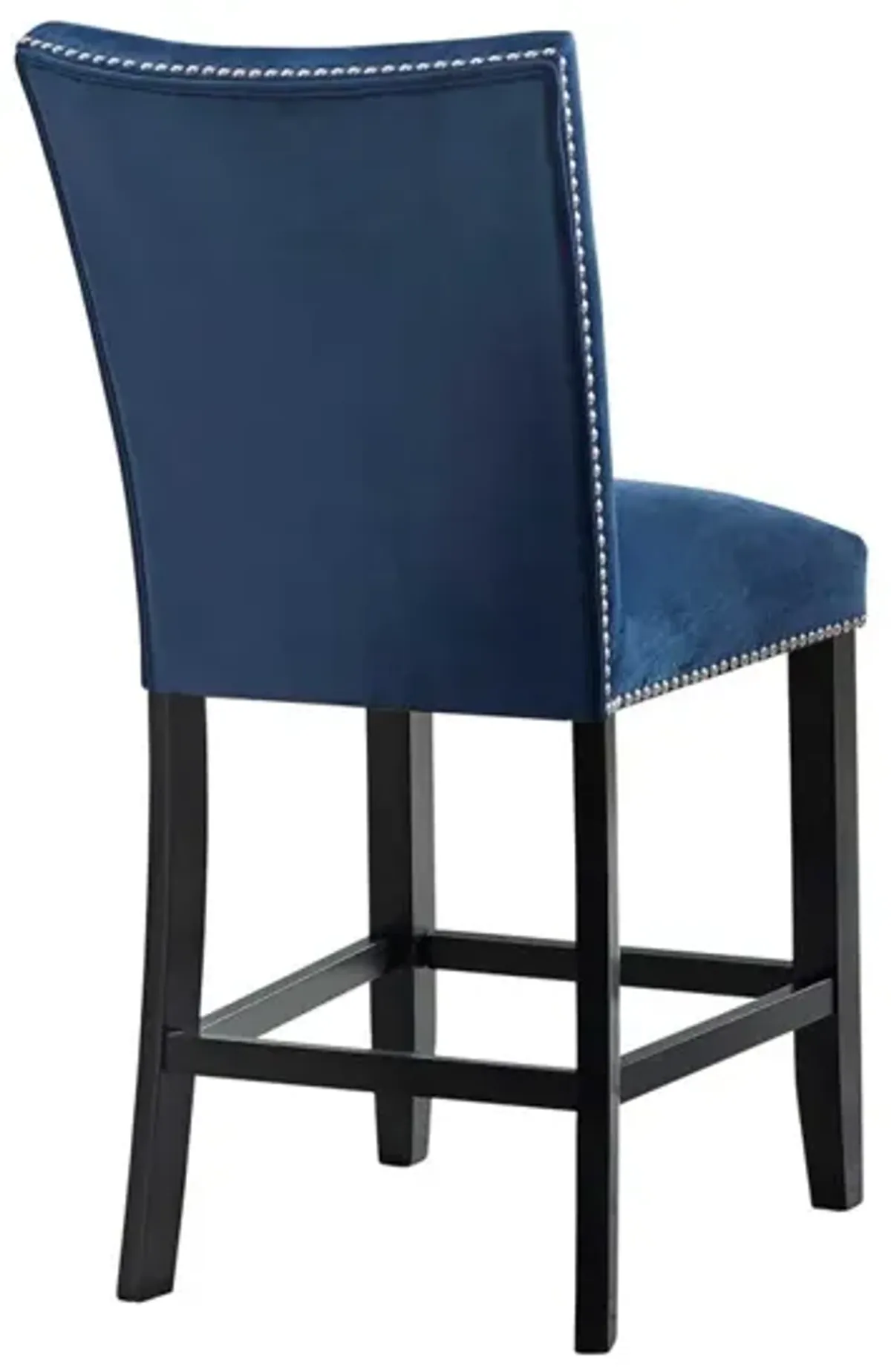 Steve Silver Camila Counter-Height Stool Blue Velvet