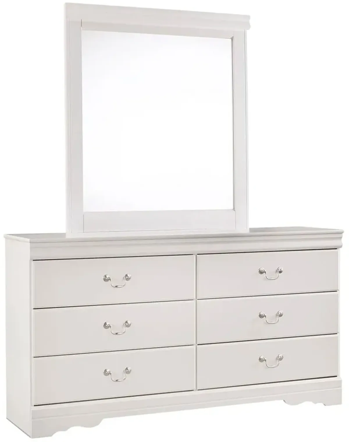 Ashley Anarasia White Dresser & Mirror