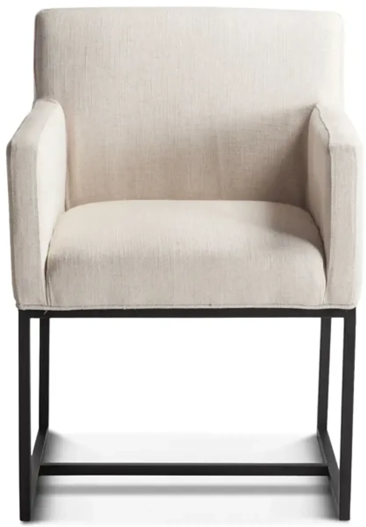 Home Trends Design Upholstered Seating Off-White Linen Armchair