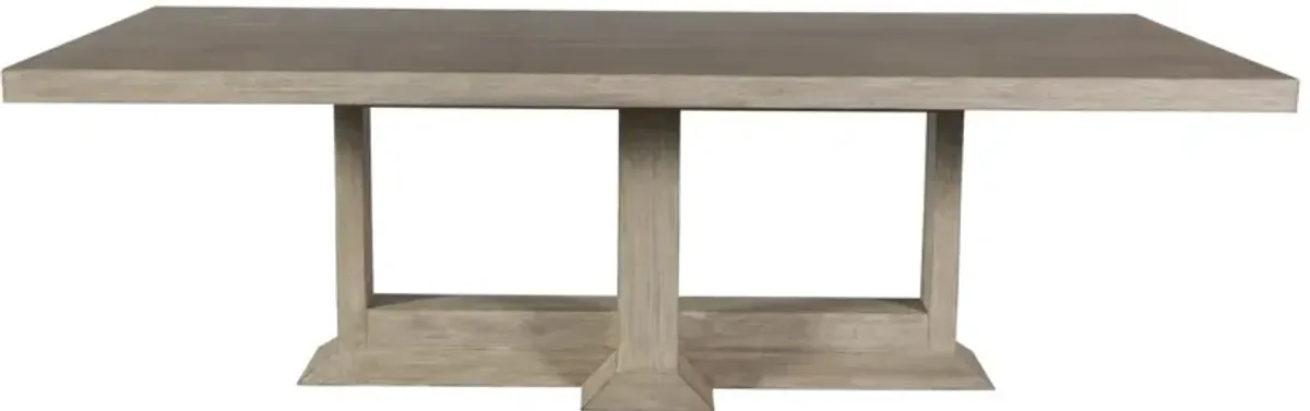 Artistica Home by Lexington Cohesion Program Emissary 96 Inch Modern Wood Dining Table White Washed