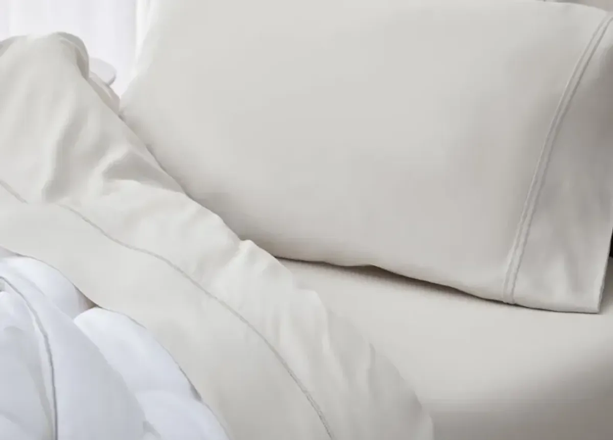 Bedgear Queen Bright White Hyper-Linen Sheet Set