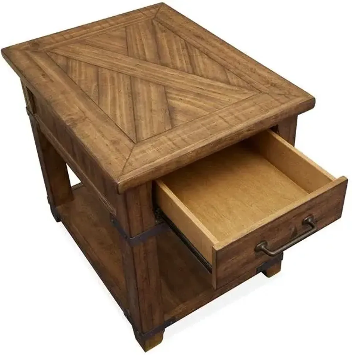 Magnussen Wood Rectangular End Table Chesterfield