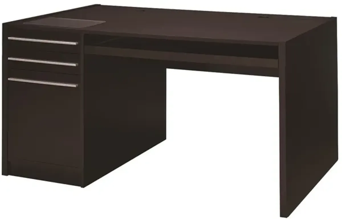 Coaster Halston 60 Inch 3-Drawer Office Computer Desk Cappuccino