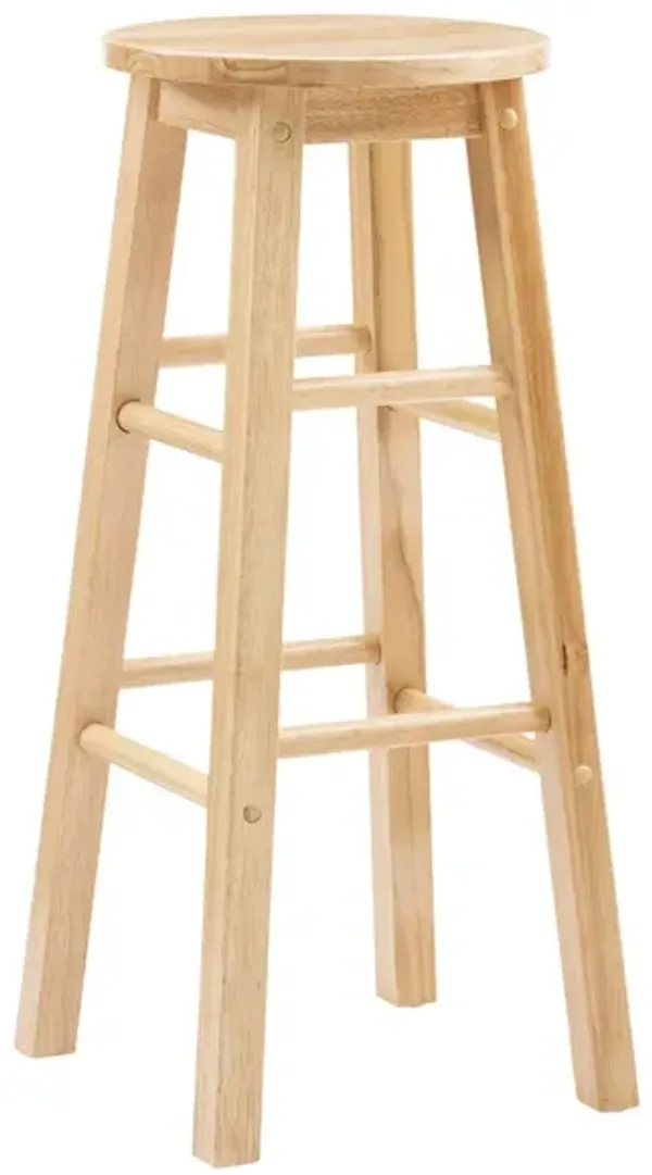 Linon 29 Inch Bar Stool with Round Seat