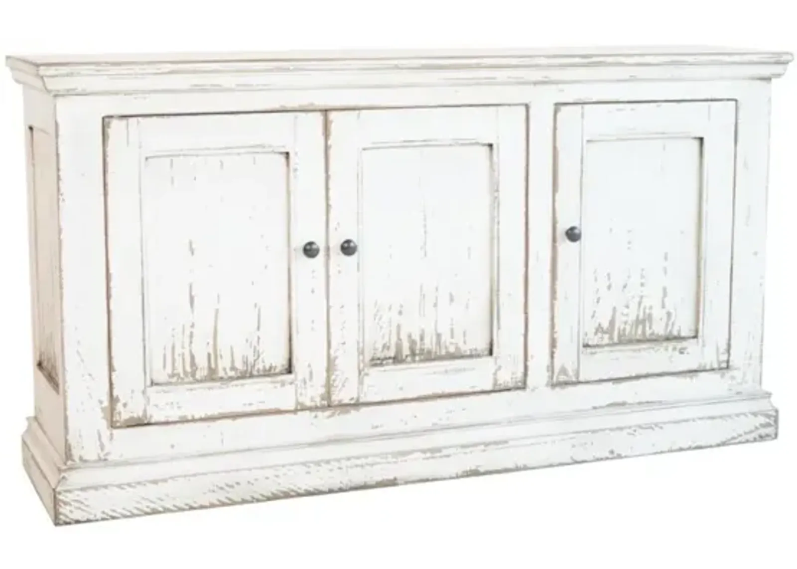 Nest Home Antique White Mimi 3-Door Cabinet