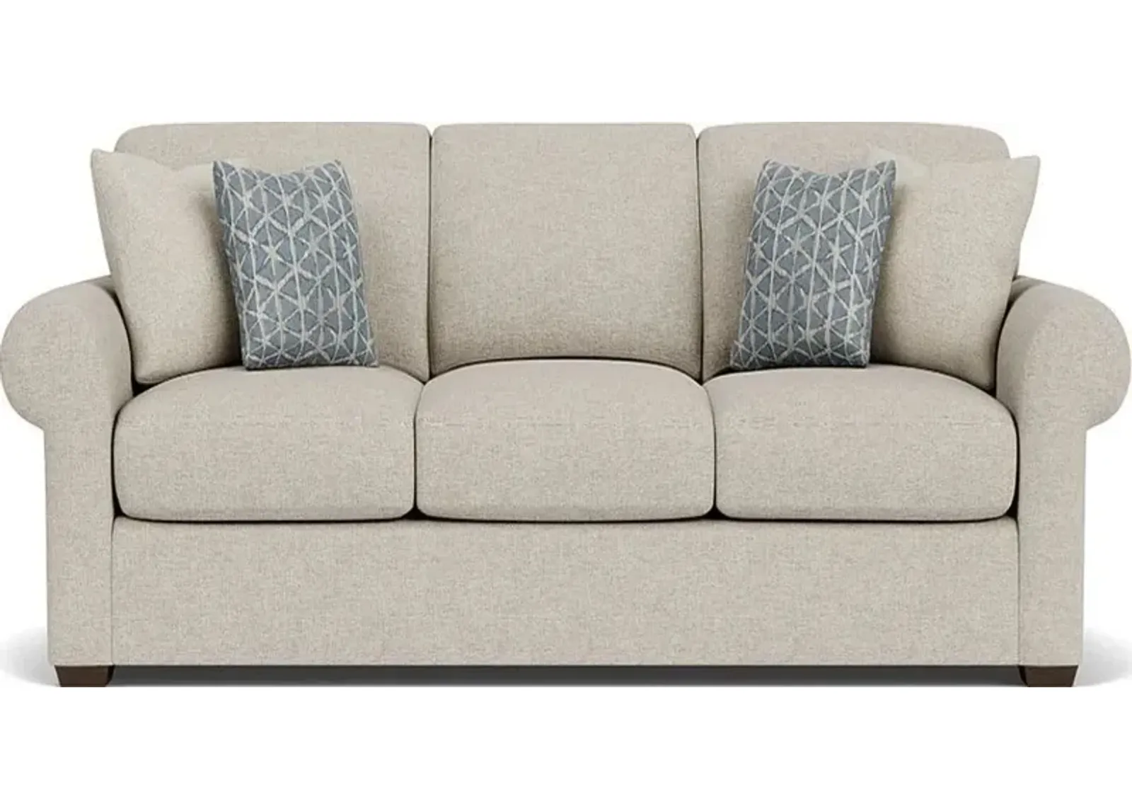 Flexsteel Randall Silver Driftwood Three-Cushion Sofa