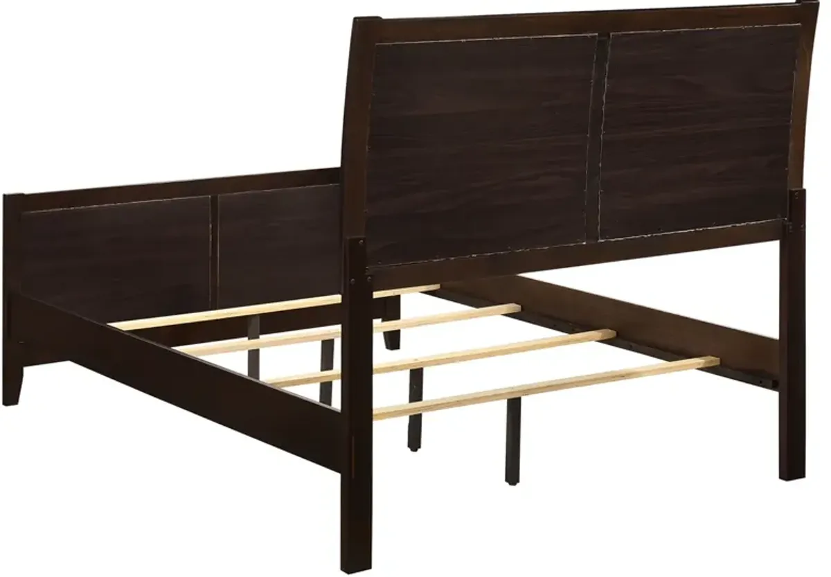 Coaster Carlton Wood Full Panel Bed Cappuccino