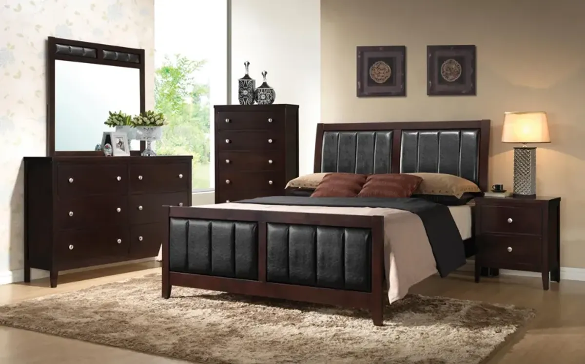 Coaster Carlton Wood Full Panel Bed Cappuccino