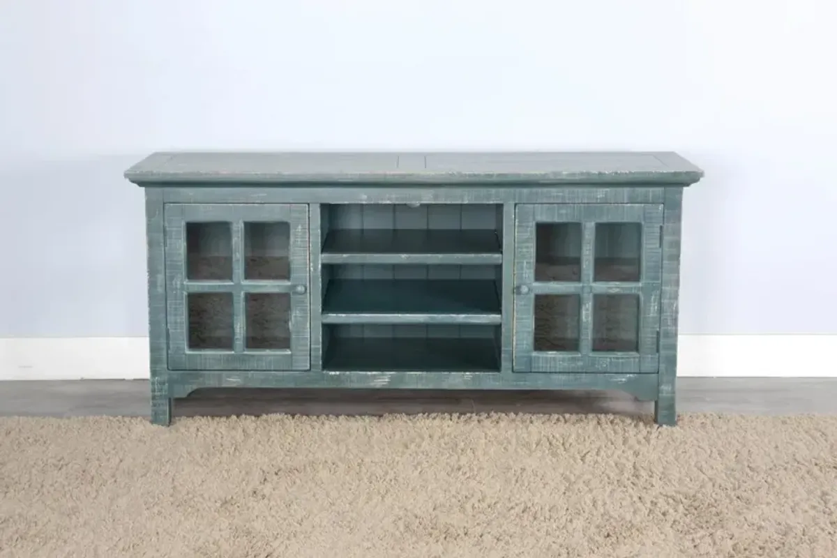 Sunny Designs Marina Seagrass TV Stand Console