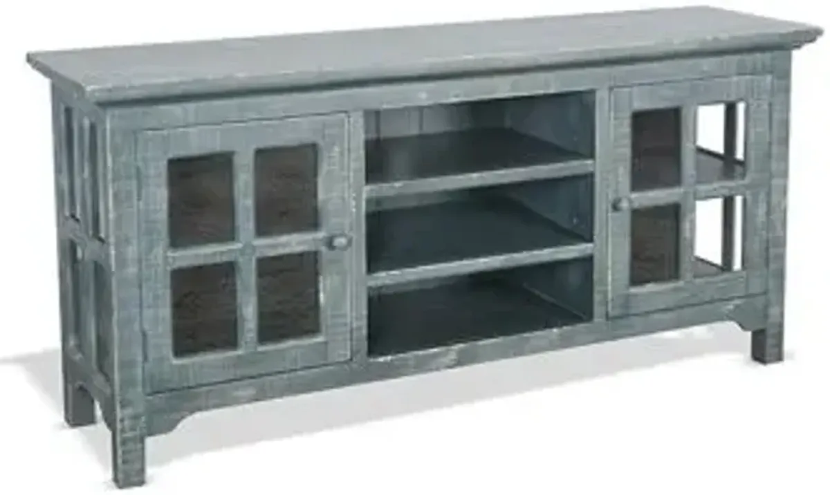 Sunny Designs Marina Seagrass TV Stand Console