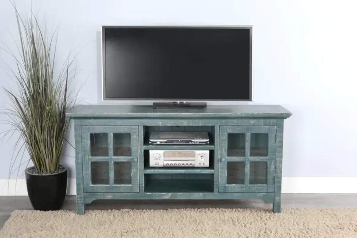 Sunny Designs Marina Seagrass TV Stand Console