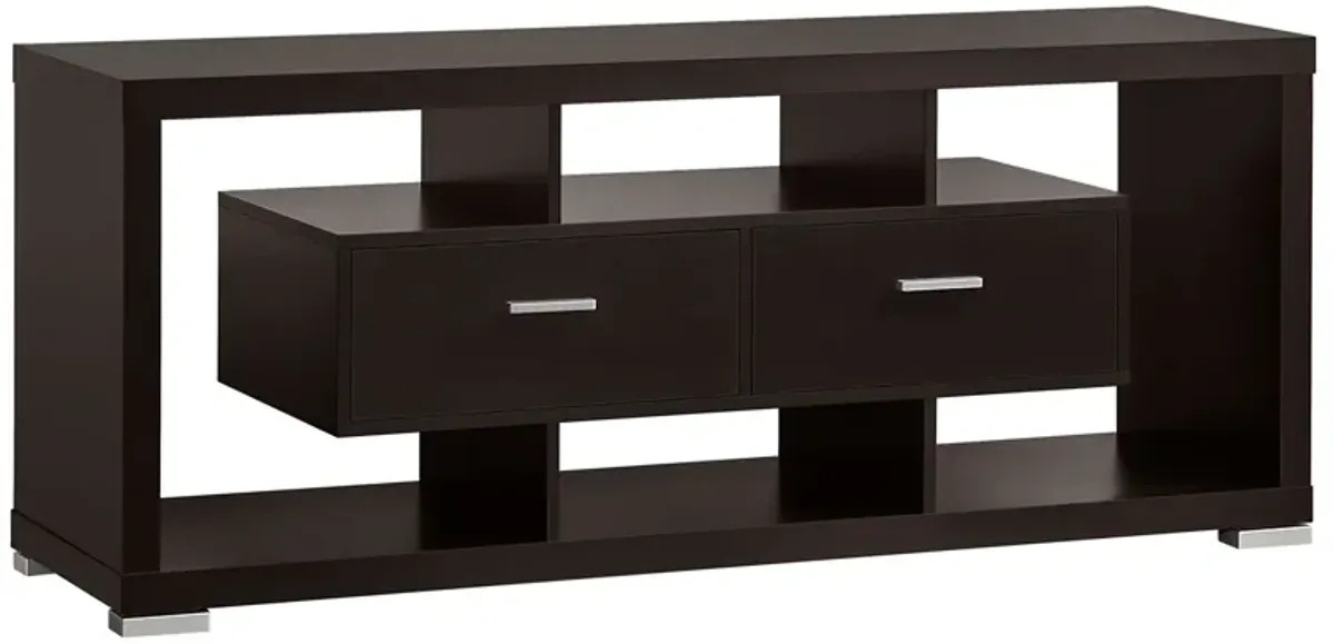 Coaster Darien 2-Drawer Engineered Wood 59 Inch TV Stand Cappuccino