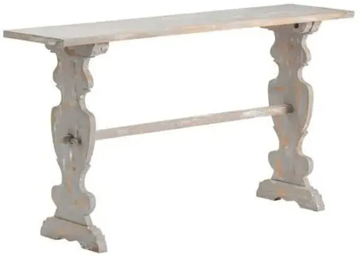 Crestview Bengal Manor Gray Console Table