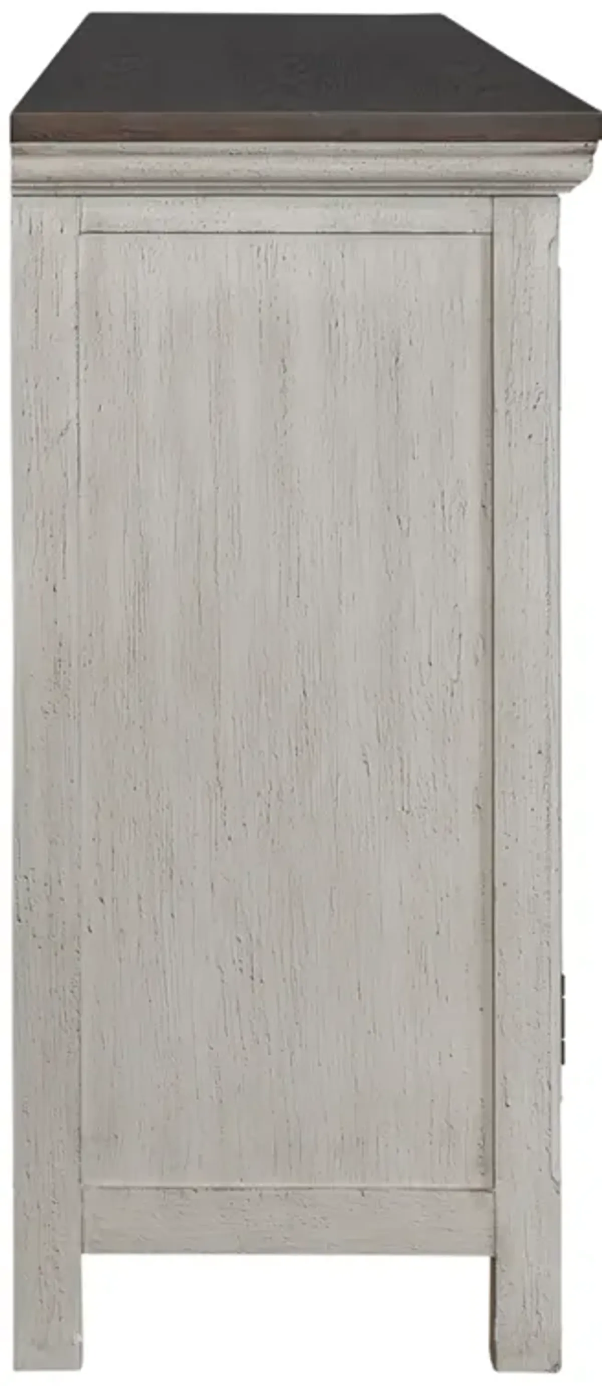 Liberty Furniture Westridge Antique White/Wire Brushed Gray 4-Door Accent Cabinet