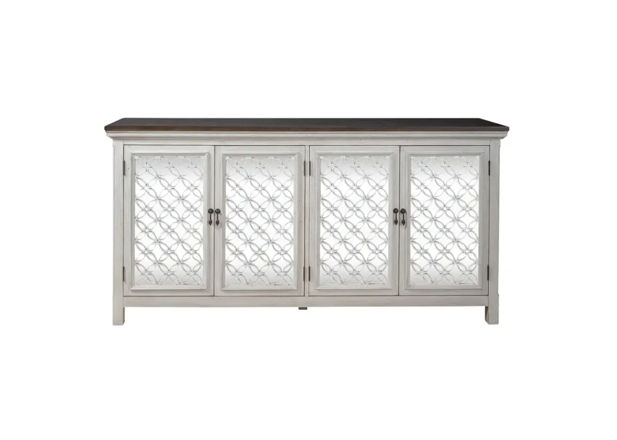 4 DOOR ACCENT CABINET - WESTRIDGE