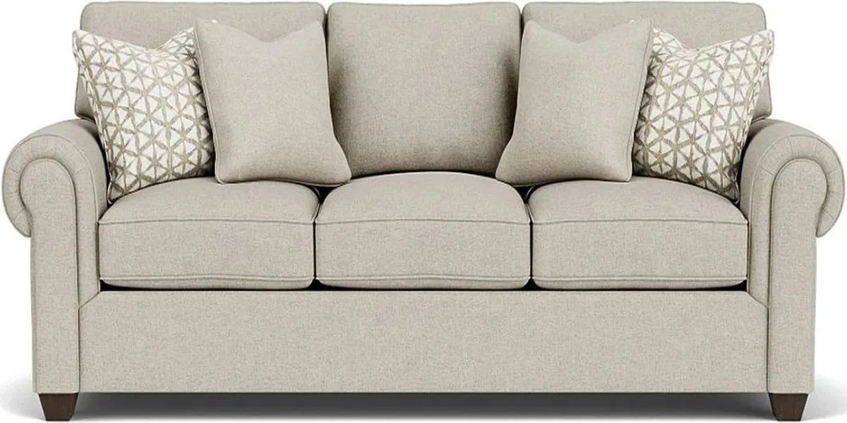 CARSON SILVER FABRIC DRIFTWOOD SOFA