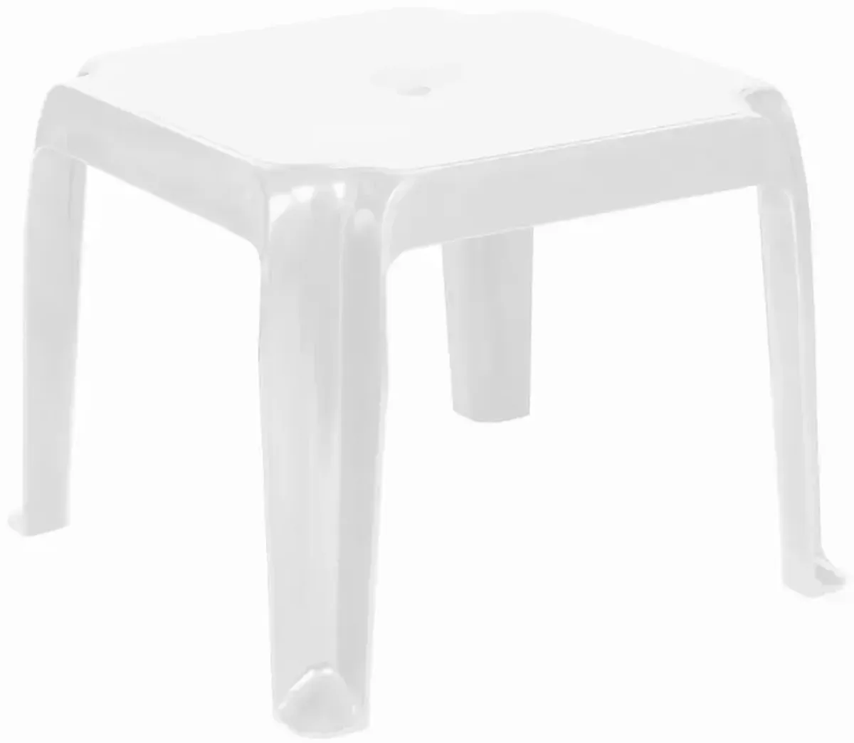 Compamia Sunray Resin Square Side Table White