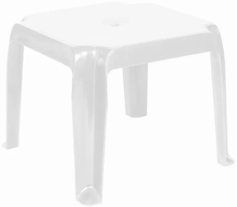 SUNRAY RESIN SQUARE SIDE TABLE WHITE