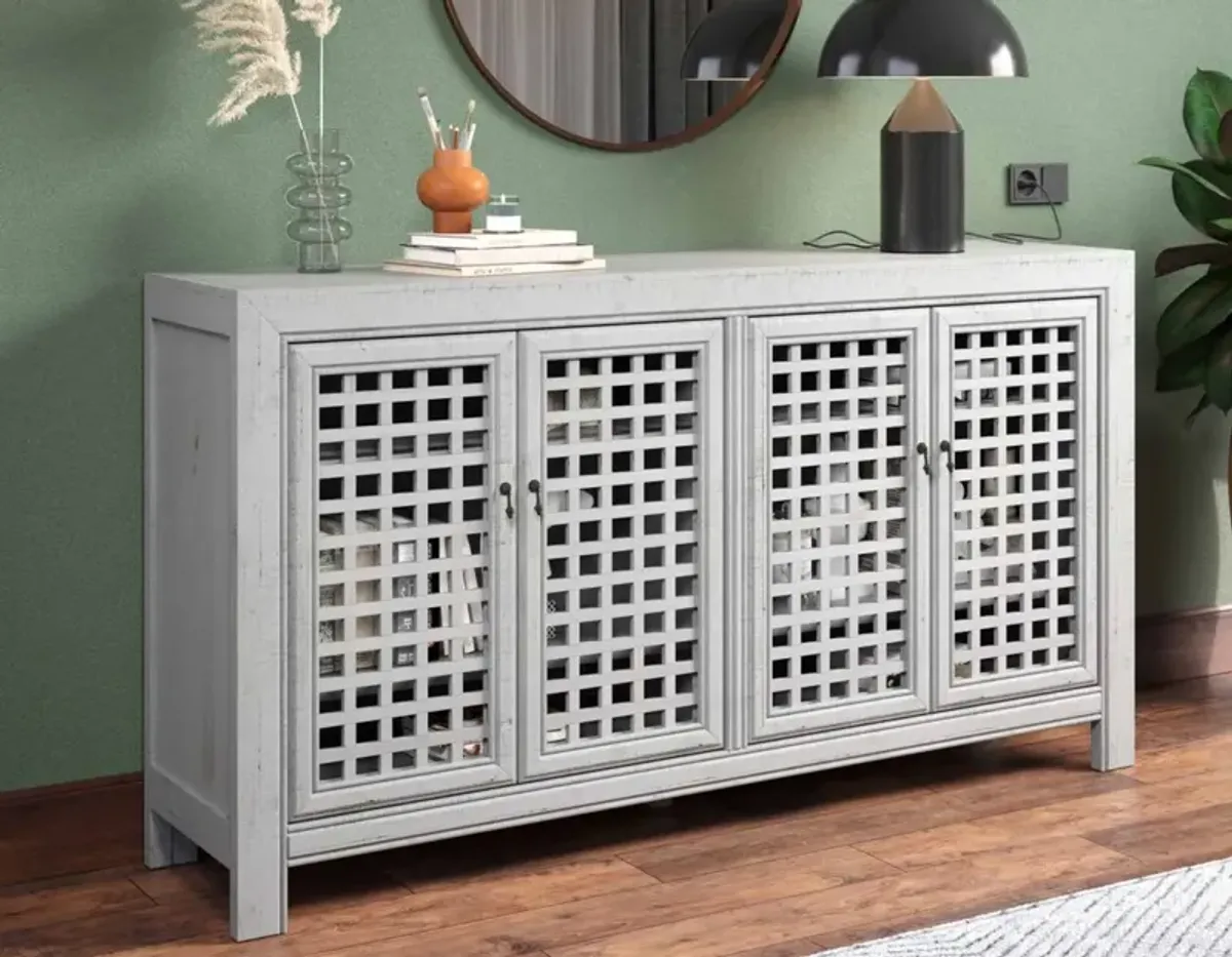 Steve Silver Rio Powder Gray 70" Accent Cabinet